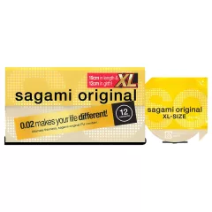   Sagami Original 0,02 XL - kondóm - extra veľký - 61mm - 12ks