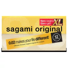   Sagami Original 0,02 XL - kondóm - extra veľký - 61mm - 12ks