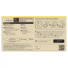   Sagami Original 0,02 XL - kondóm - extra veľký - 61mm - 12ks