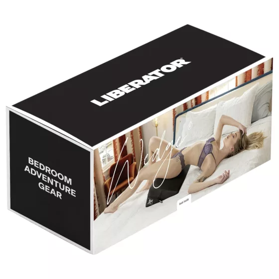 Liberator Wedge - sex vankúš v tvare klina (čierny)