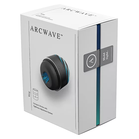 Arcwave - masturbátor pre mužov - rotačný stláčací - čierny