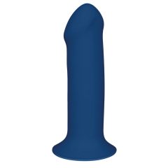   Hitsens 1 - poddajný penisový vibrátor s lepiacimi vankúšikmi (modrý)