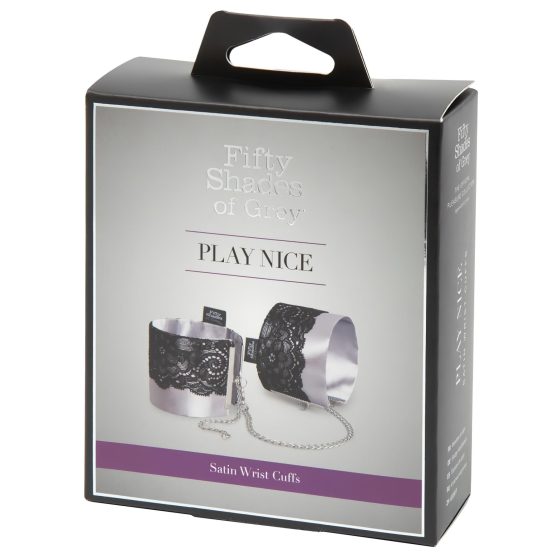 Päťdesiat odtieňov sivej - saténové putá - strieborné