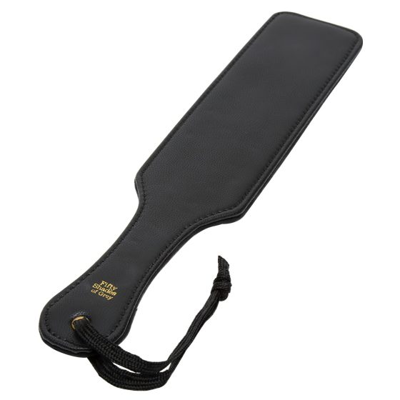 Fifty Shades of Grey - plácačka na zadoček - koža - čierna