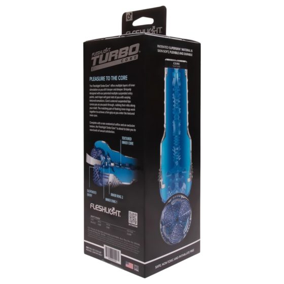 Fleshlight Turbo Core - modrý sací masturbátor
