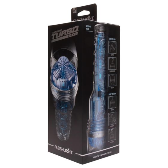 Fleshlight Turbo Core - modrý sací masturbátor