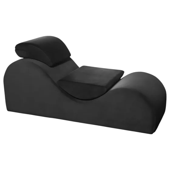 Liberator Esse Lounger - tantra kreslo - nastaviteľné - čierne