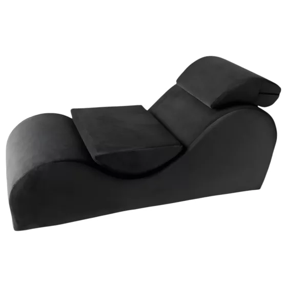 Liberator Esse Lounger - tantra kreslo - nastaviteľné - čierne