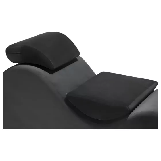Liberator Esse Lounger - tantra kreslo - nastaviteľné - čierne