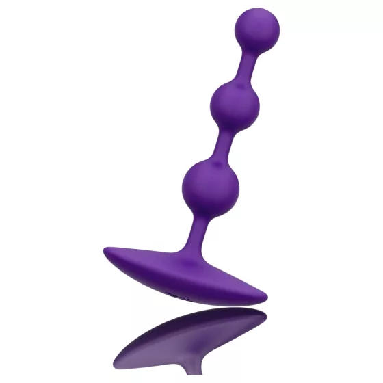 ROMP Amp - perlové análne dildo (fialové)