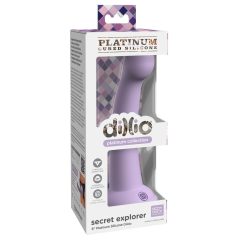   Dillio Secret Explorer - silikónové dildo s lepkavými prstami (17 cm) - fialové