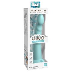   Dillio Slim Seven - stimulačné dildo s lepkavými prstami (20 cm) - tyrkysové