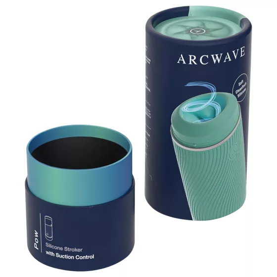 Arcwave Pow - manuálny masturbátor s vákuom - zelený