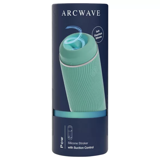 Arcwave Pow - manuálny masturbátor s vákuom - zelený