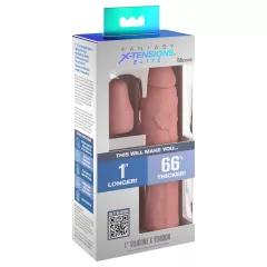   Pipedream - X-TENSION Elite 1 - nastaviteľný (strihateľný) návlek na penis (prírodný)