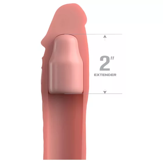 X-TENSION Elite 2 - nastaviteľný návlek na penis - realistický - priehľadný