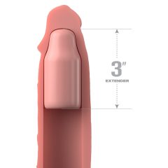   X-TENSION Elite 3 - Strihateľný návlek na penis (prírodný)