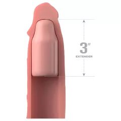   Pipedream - X-TENSION Elite 3 - nastaviteľný návlek na penis (telovej farby)