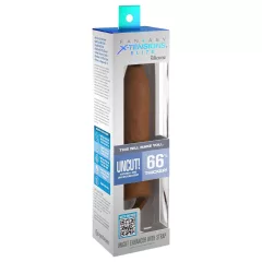   Pipedream - X-TENSION Elite - otvorený návlek na penis (tmavá prirodzená farba)