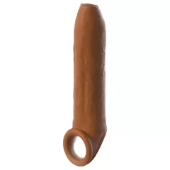   Pipedream - X-TENSION Elite - otvorený návlek na penis (tmavá prirodzená farba)