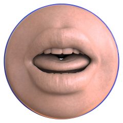   Fleshlight Boost Blow - realistický masturbátor do úst (prírodný)