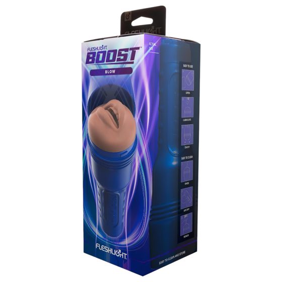 Fleshlight Boost Blow - ústny masturbátor - realistický tvar - naturálny