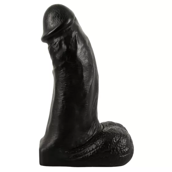 Realistixxx Real Giant - realistický dildo s semenníkmi - 22 cm - čierny