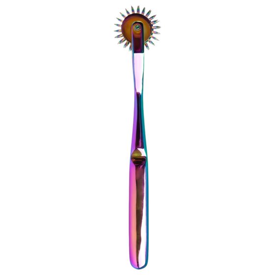 Fetish - kovový dráždivý koliesko (dúhový)