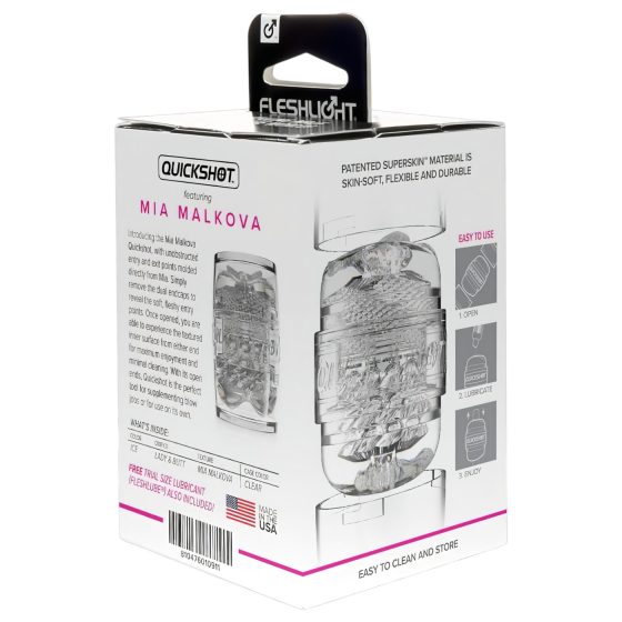 Fleshlight Quickshot Mia Malkova - cestovný masturbátor