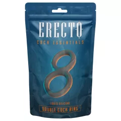 Erecto - dvojitý erekčný krúžok - čierny