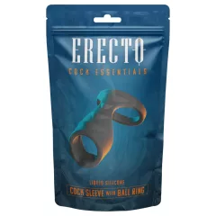Erecto - erekčný krúžok 2v1 - čierny