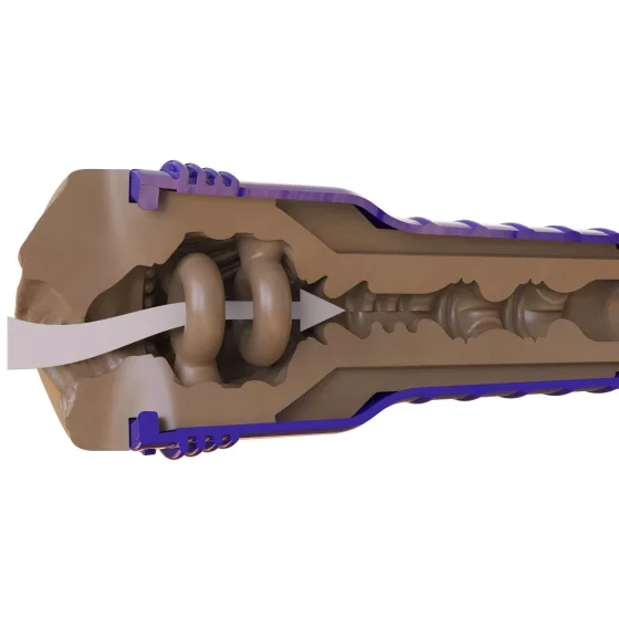Fleshlight Boost Bang - realistická vagína masturbátor - hnedá