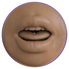   Fleshlight Boost Blow - realistický masturbátor do úst (hnedý)