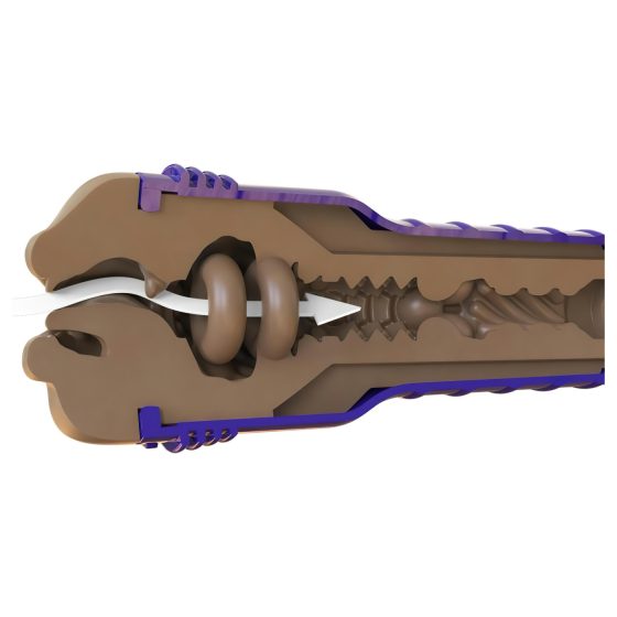 Fleshlight Boost Blow - realistický ústny masturbátor - hnedá