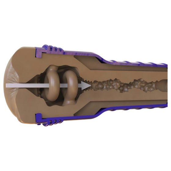 Fleshlight Boost Blast - realistický anál masturbátor - hnedý