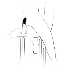   ROMP Dizi - pružný silikónový vibrátor (ružovo-oranžový)