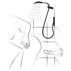   ROMP Dizi - pružný silikónový vibrátor (ružovo-oranžový)