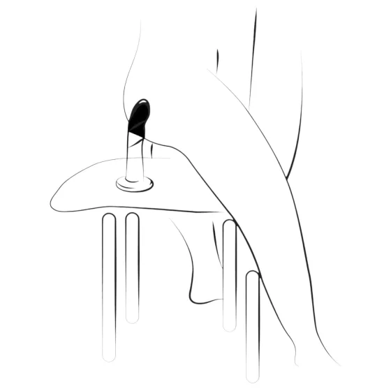 ROMP - silikónové dildo - flexibilné - modro-fialové