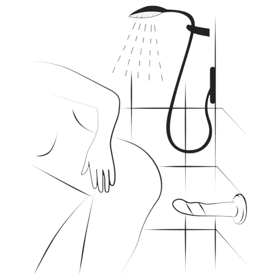 ROMP - silikónové dildo - flexibilné - modro-fialové