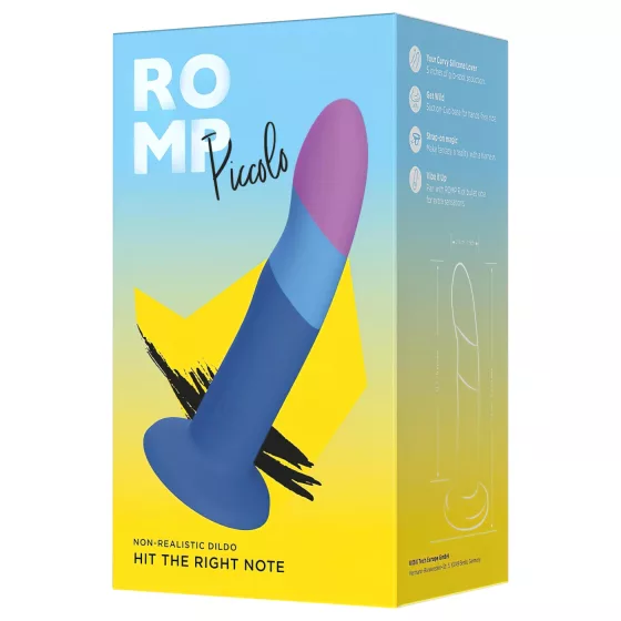 ROMP - silikónové dildo - flexibilné - modro-fialové