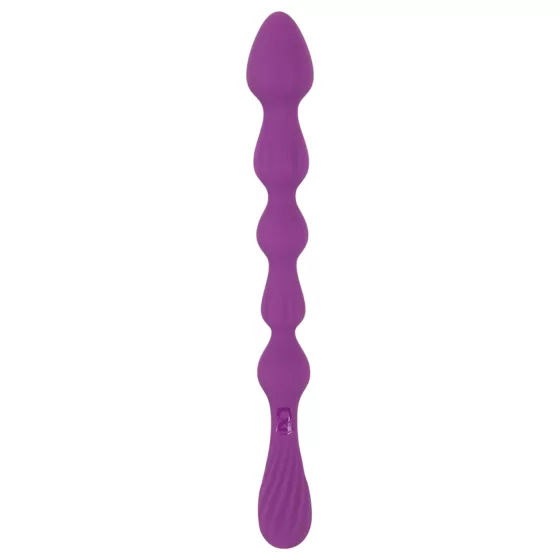 You2Toys - análny dildo s guľôčkami - flexibilný - fialová