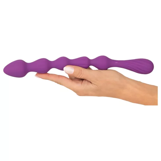 You2Toys - análny dildo s guľôčkami - flexibilný - fialová