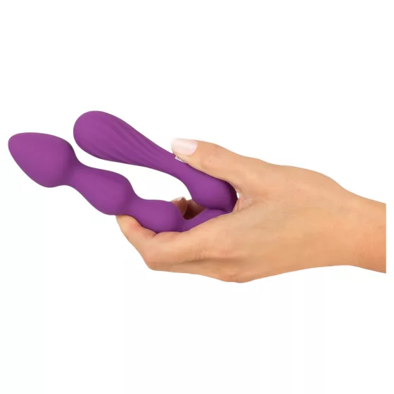 You2Toys - análny dildo s guľôčkami - flexibilný - fialová