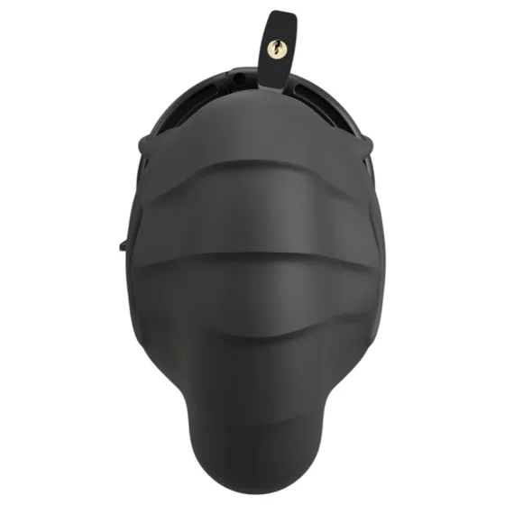 Black Velvets - klietka na penis a semenníky - čierna