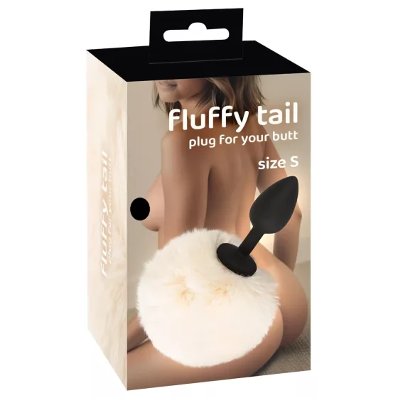 You2Toys - análny kolík s králičím chvostom - čierny