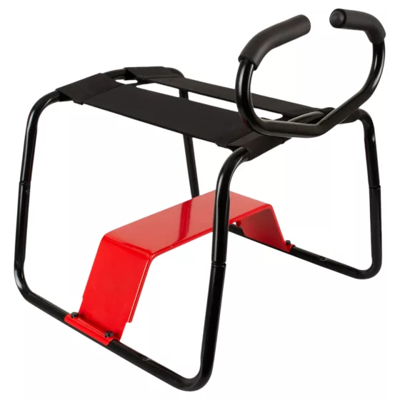 THE BANGER - Ultimate Sex Stool sexuálna stolička s realistickým dildom (čierna)