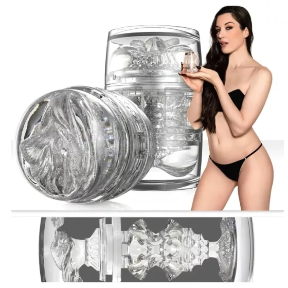 Fleshlight Quickshot Stoya - cestovný masturbátor - priehľadný