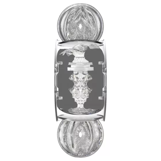 Fleshlight Quickshot Stoya - cestovný masturbátor - priehľadný