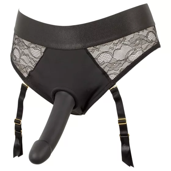 You2Toys - pripínací dildo s nohavičkami - čierne