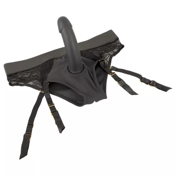 You2Toys - pripínací dildo s nohavičkami - čierne